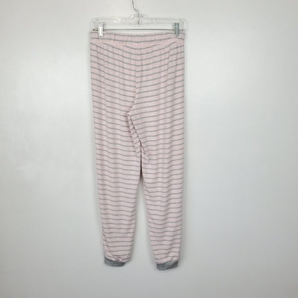 Splendid Elora Soft Cozy Gray Pink Striped Jogger Style Pajama Pants Size XS - Picture 4 of 10
